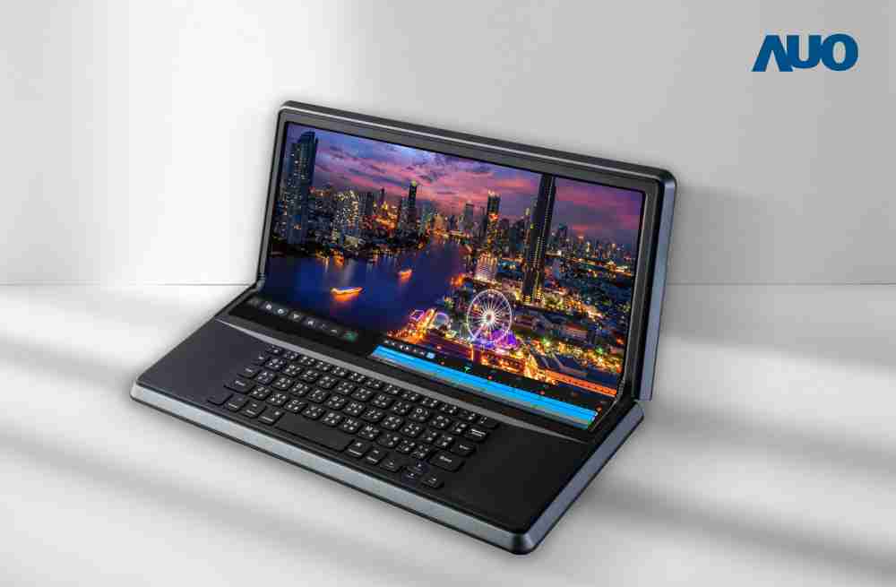 冰球突破14.6吋Micro LED折迭显示屏幕，，，，搭配半径4mm的弯折绞炼，，，以及高画素、、高亮度、、、高对比度的显示技术特点，，即便在大视角下仍保有绝佳色相与亮度