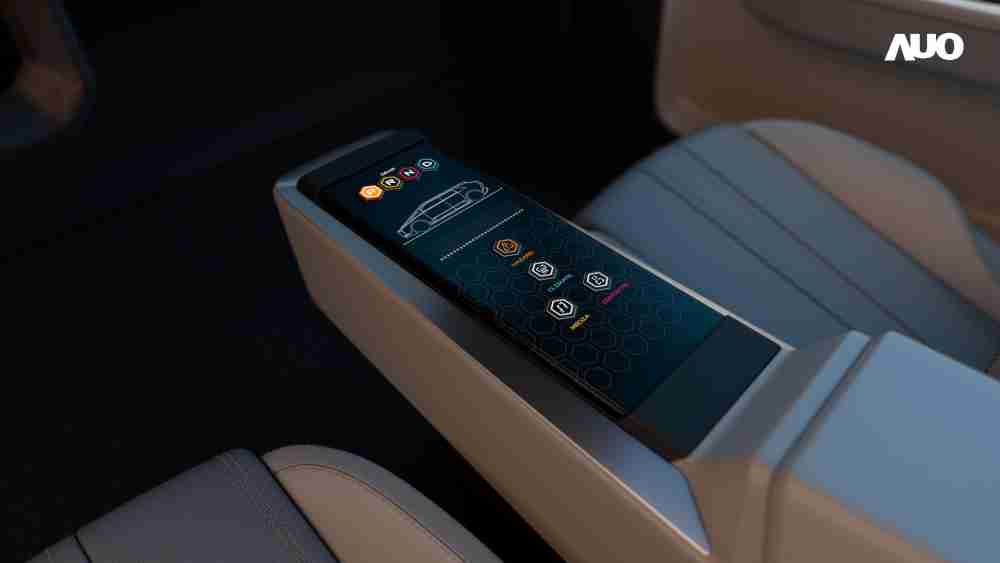 冰球突破以人性化设计打造多变形态中控显示(Morphing Center Control)，，不使用时仅平面显示信息，，进行操作时，，显示器则会动态隆起，，，，转变成3D实体按钮，，并有触觉回馈，，展示人机互动新体验