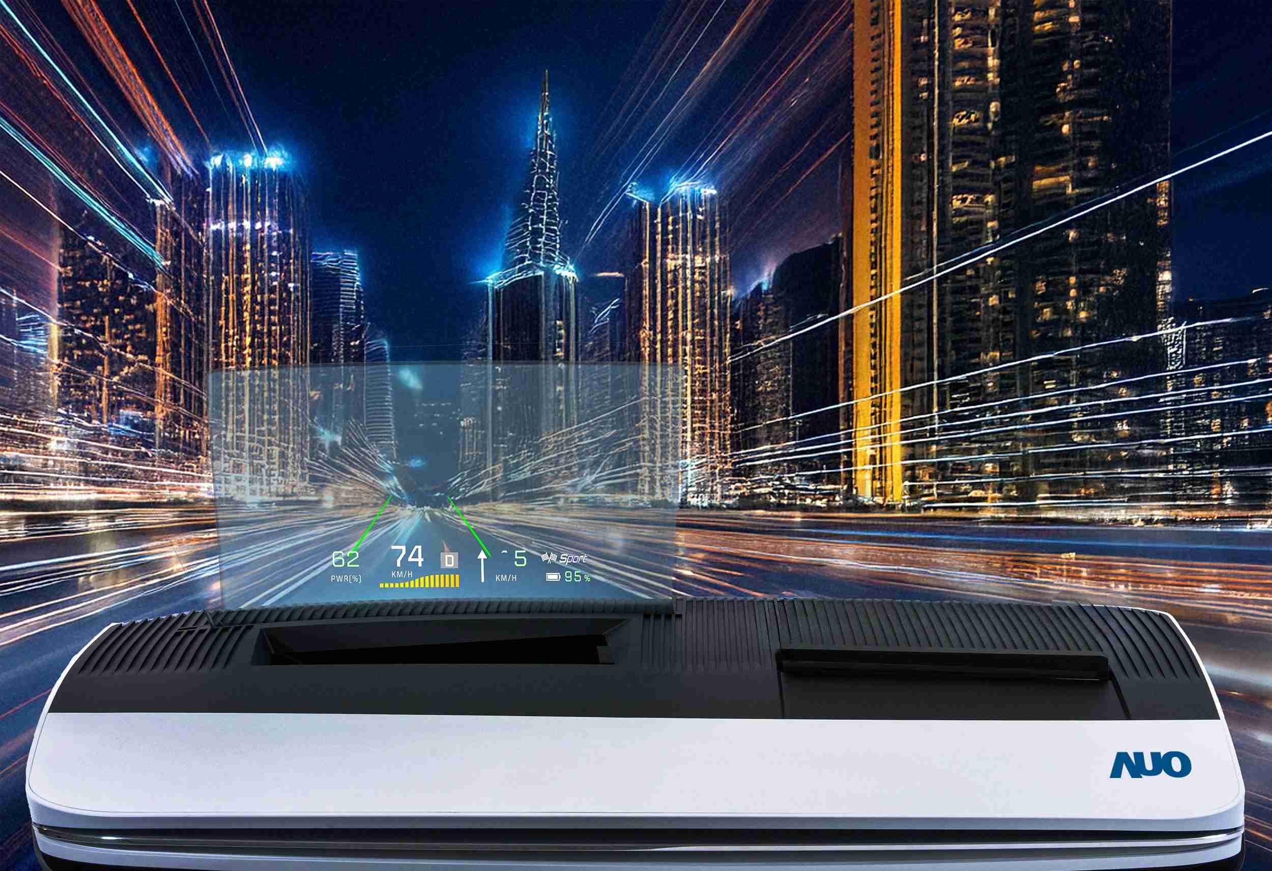 冰球突破推出13吋Micro LED抬头显示器，，，，提供高入眼亮度、、、高色彩饱和度的显示质量，，，在阳光下或黑暗中都清晰可见，，，并利用Micro LED模块体积小的优势，，，解决车用空间有限的痛点